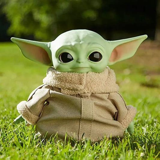 30cm Anime Figure Star Wars Plush Baby Yoda Movie Action Figures Statue Collection Ornament Model Doll Cloth Toys Gifts