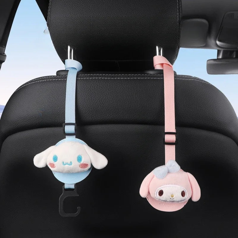 Sanrio Anime Figure My Melody Cinnamoroll Car Hook Seat Back Hook Hidden Hook Automotive Interior Cute Universal Convenient New