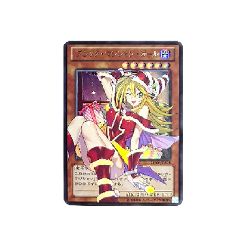 Yu-Gi-Oh! Anime Characters Black Magician Girl Loli Beauty DIY Homemade Bronzing Toys Collection Card Christmas Birthday Gift