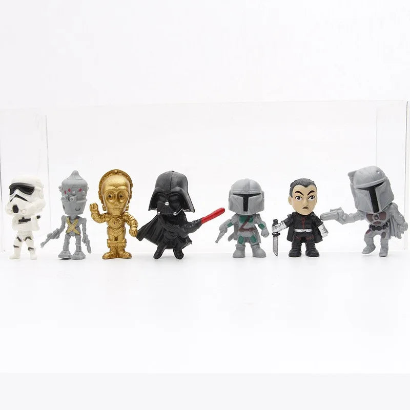 Star Wars Black and White Samurai Party Doll Toys Dashboard Decorations Room Decorations Gifts Car Decorations