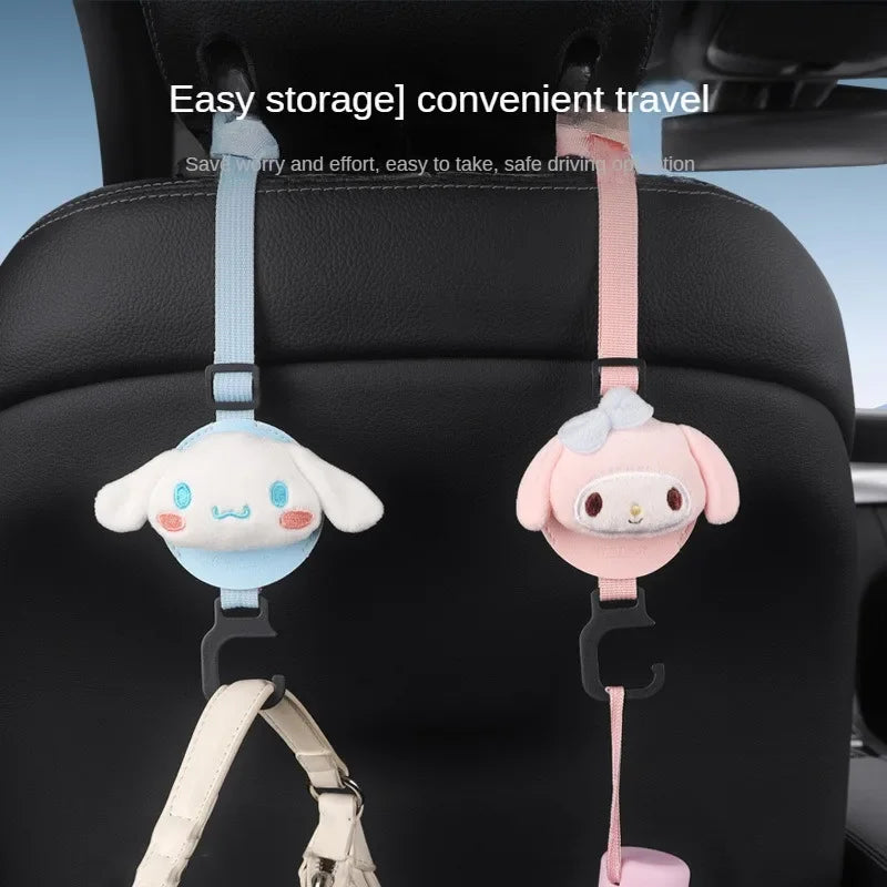 Sanrio Anime Figure My Melody Cinnamoroll Car Hook Seat Back Hook Hidden Hook Automotive Interior Cute Universal Convenient New