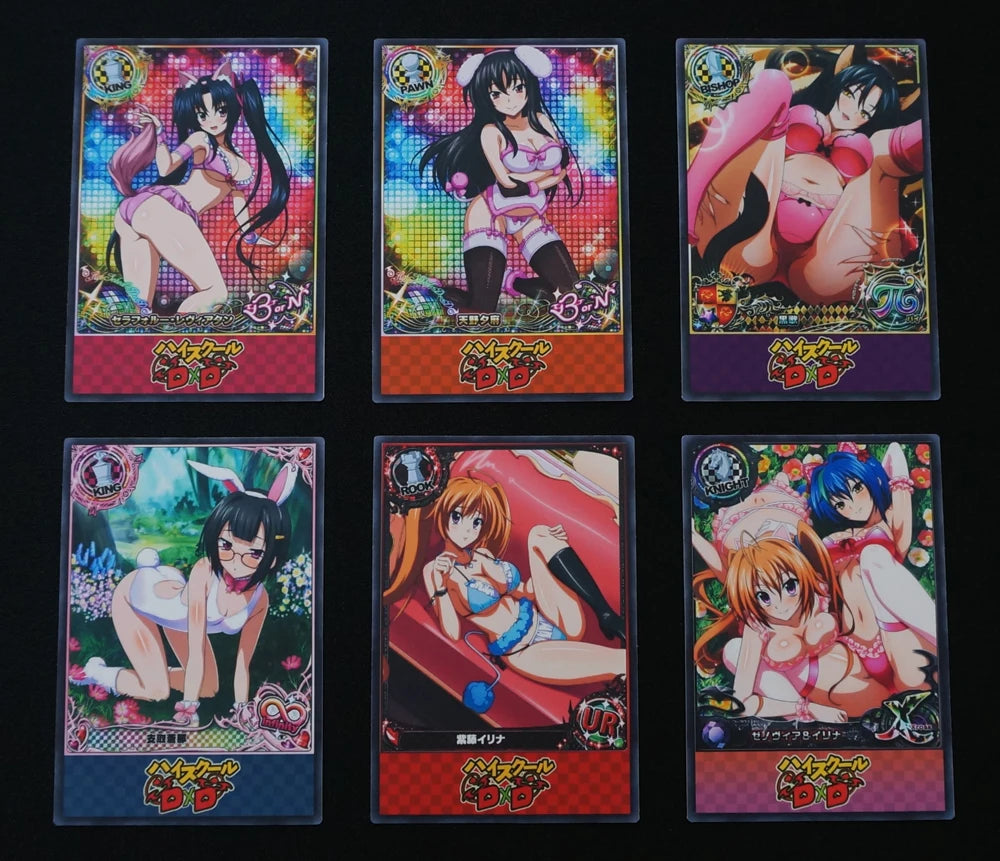 24pcs/set High School DxD Animal Suit Character Cards ACG Characters Collection Card