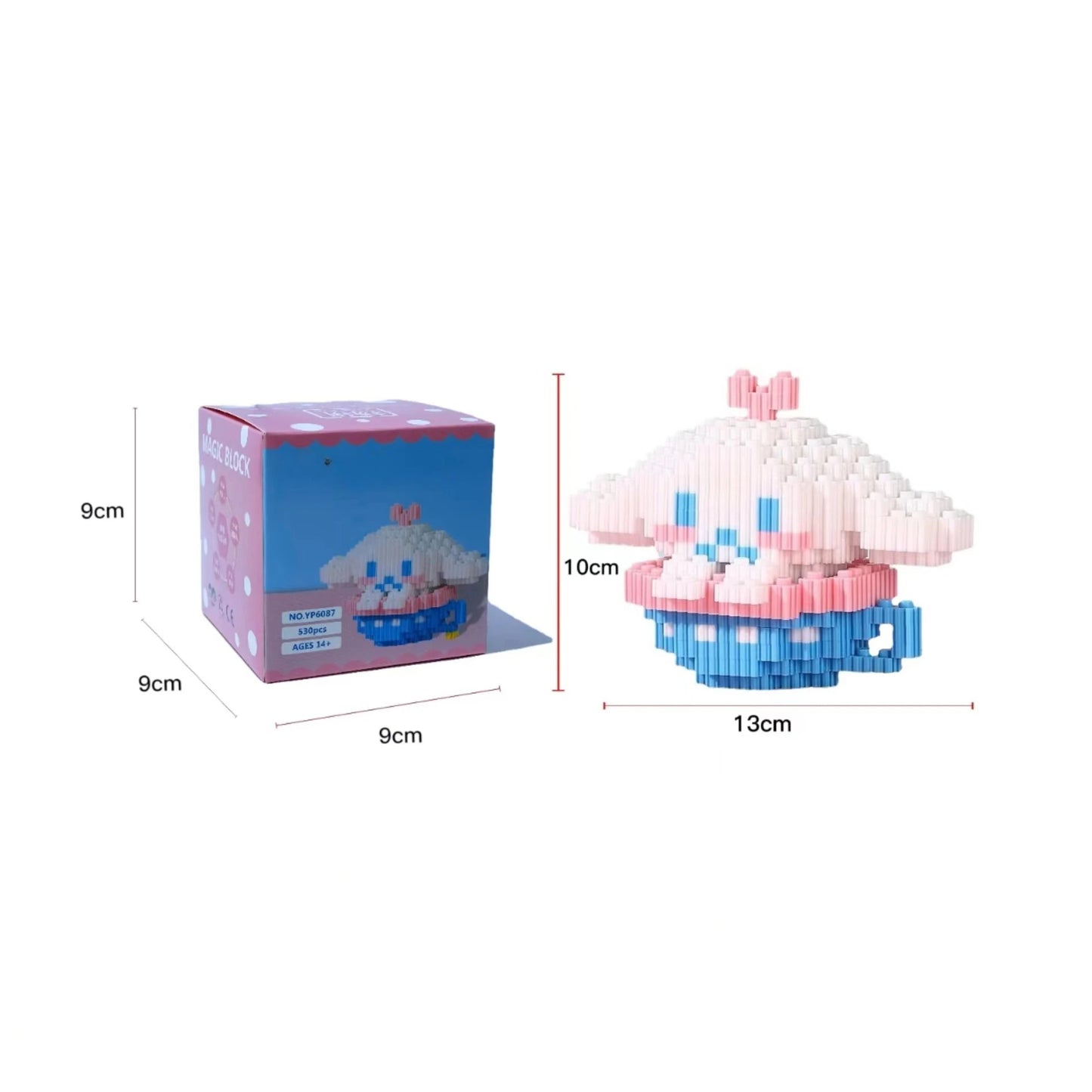 Sanrio Hello Kitty My Melody Cinnamoroll Compatible Lego Particle Assembly Puzzle Cute Cartoon Building Block Toy