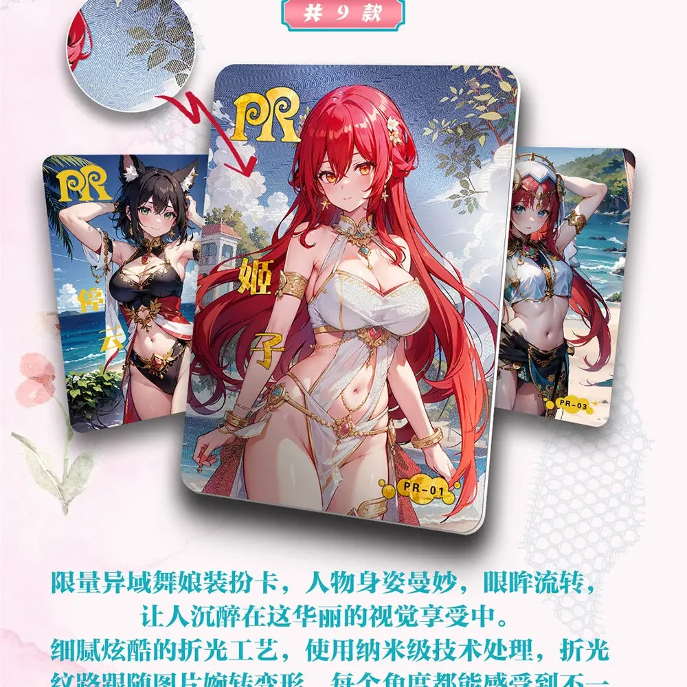 2024 Goddess Story Flower Girl Collection Cards Sexy Box Beautiful Color Seduction Gift Box Boardgame Trading Acg Anime Cards