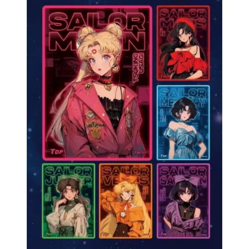 2024 New Sailor Moon Silver Crystal Cards Anime Special Edition Full Flash Edition Special PR Card Chibiusa Mizuno Ami Hino