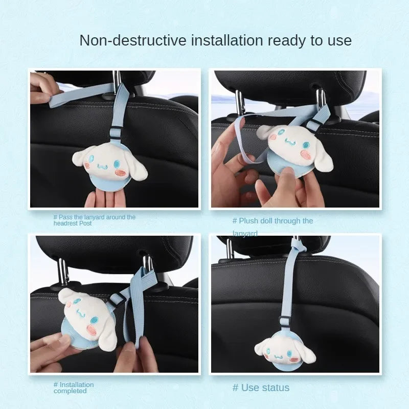 Sanrio Anime Figure My Melody Cinnamoroll Car Hook Seat Back Hook Hidden Hook Automotive Interior Cute Universal Convenient New