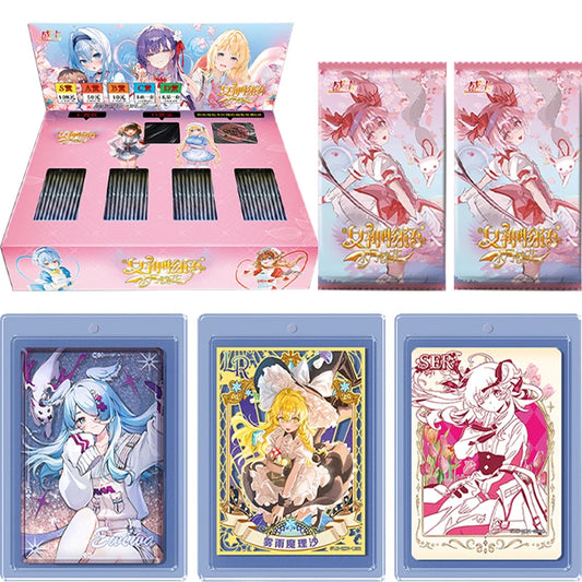 New Genuine Goddess Story Card TCG Supplement Pack UTR MR SER Rare Flash Gold Character Collection Card Board Game Toy Kids Gift