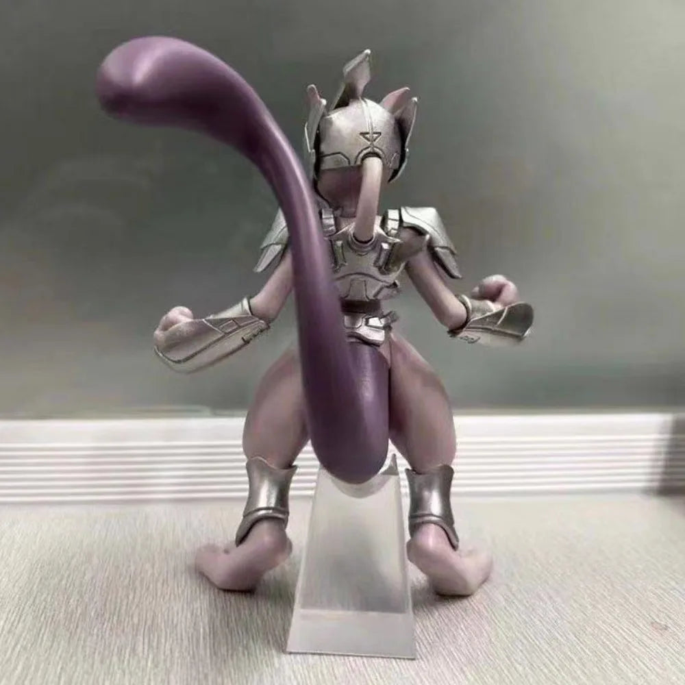 Anime Pokémon Popular Children's Toys Pocket Monsters Figurine Model Exquisite Steel Mewtwo Pet Desktop Ornament Holiday Gifts