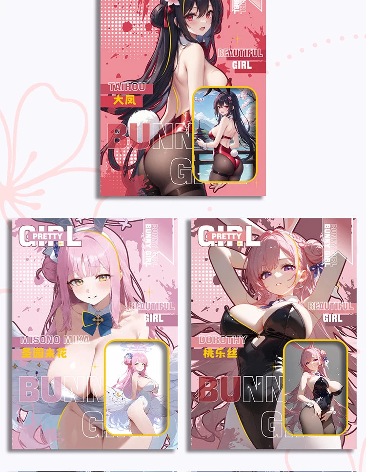 New Goddess Story Through The Looking Glass Cards Sexy Girl Party Maid Swimsuit Bikini Feast Card Doujin Toys And Hobbies Gift