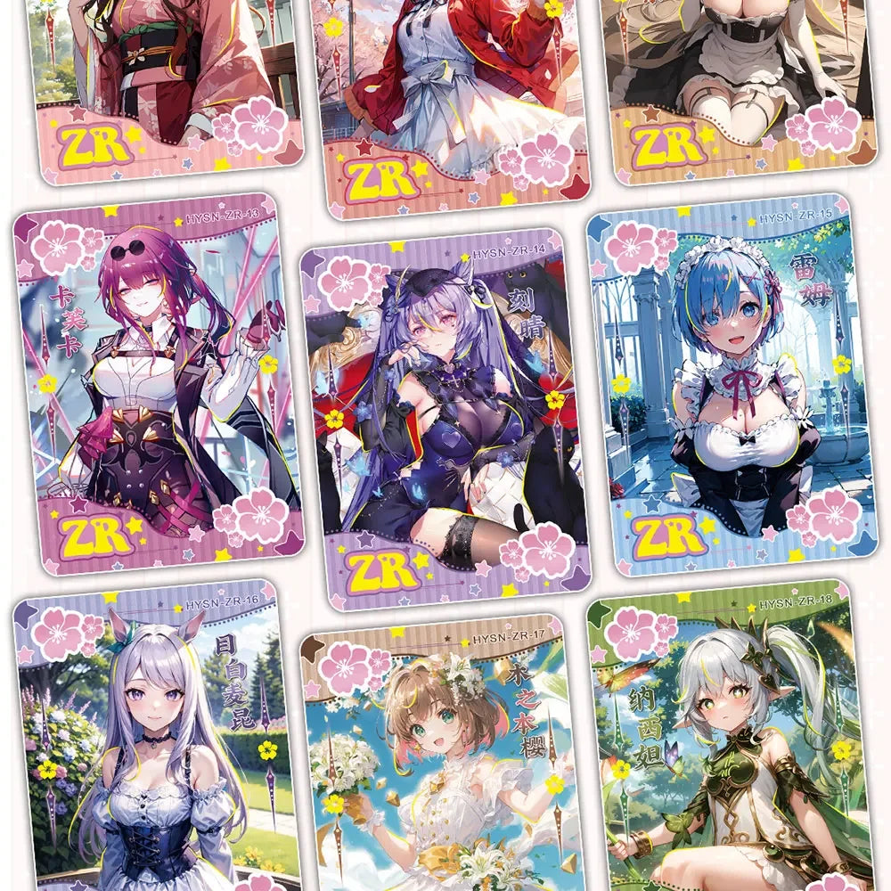 2024 Goddess Story Flower Girl Collection Cards Sexy Box Beautiful Color Seduction Gift Box Boardgame Trading Acg Anime Cards