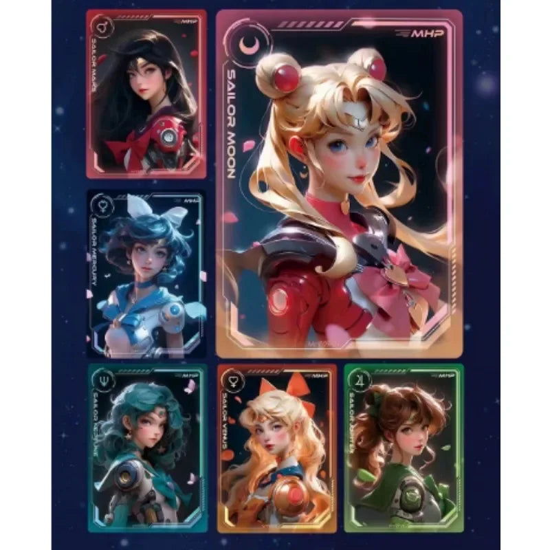 2024 New Sailor Moon Silver Crystal Cards Anime Special Edition Full Flash Edition Special PR Card Chibiusa Mizuno Ami Hino