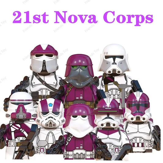 21st Nova Corps Ranco Jabba Dewback Tauntaun 501st Legion Stormtroopers Clone Troopers Dogma Rex Figure MOC Blocks Bricks