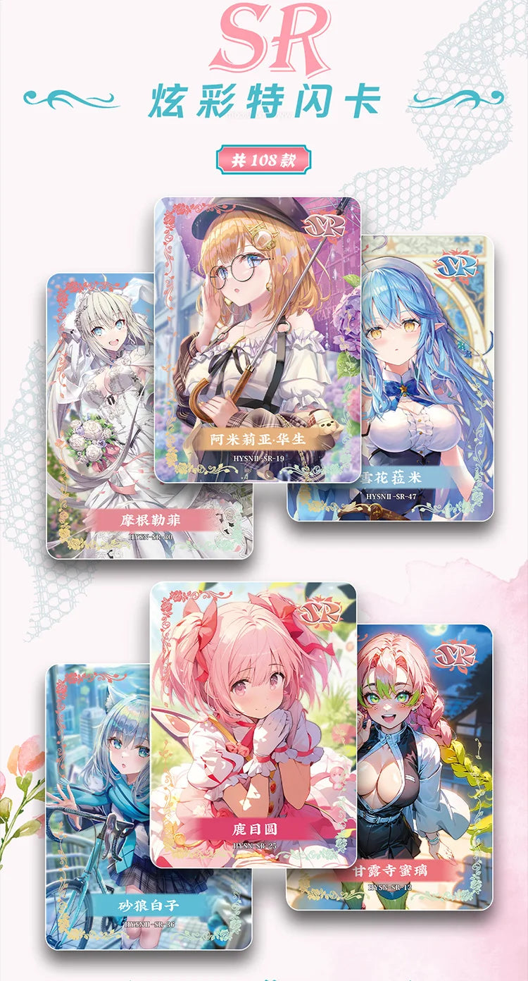 Goddess Story Card Flower Girl Flower God Chapter Cards Girl Cards Ganyu Ram Animation Collection Card Toys Gifts