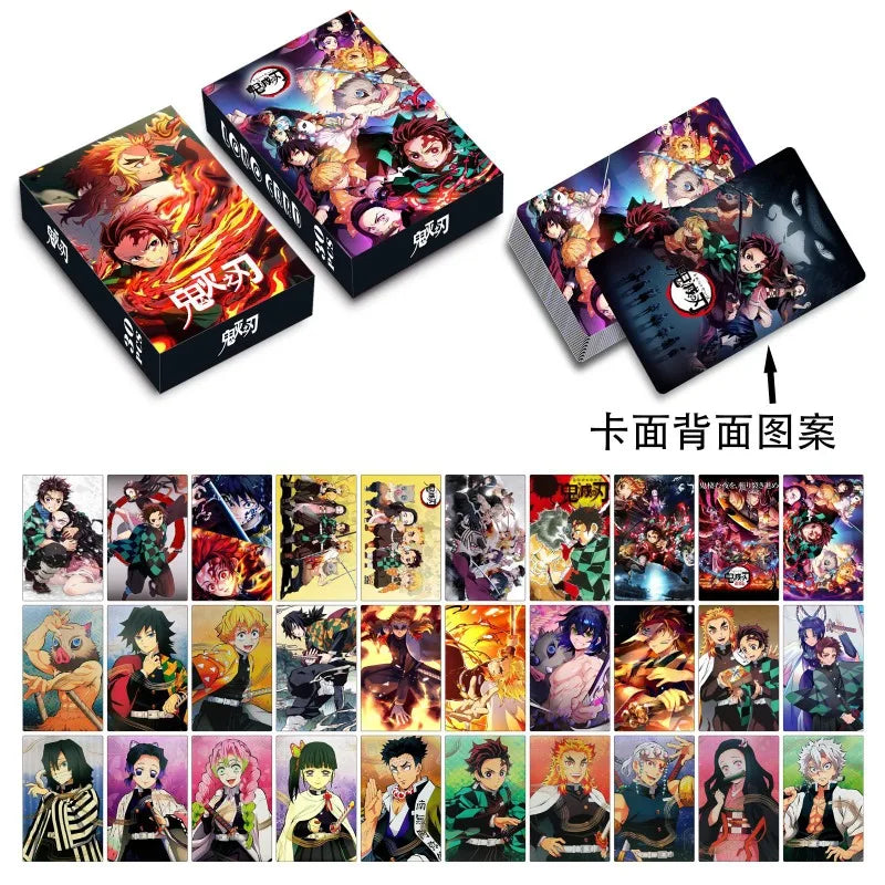 LOMO Card 30Pcs/Set Anime Sailor Moon One Piece Naruto JOJO SAO Cards Photocards Hobby Game Collection Toys For Children Gifts