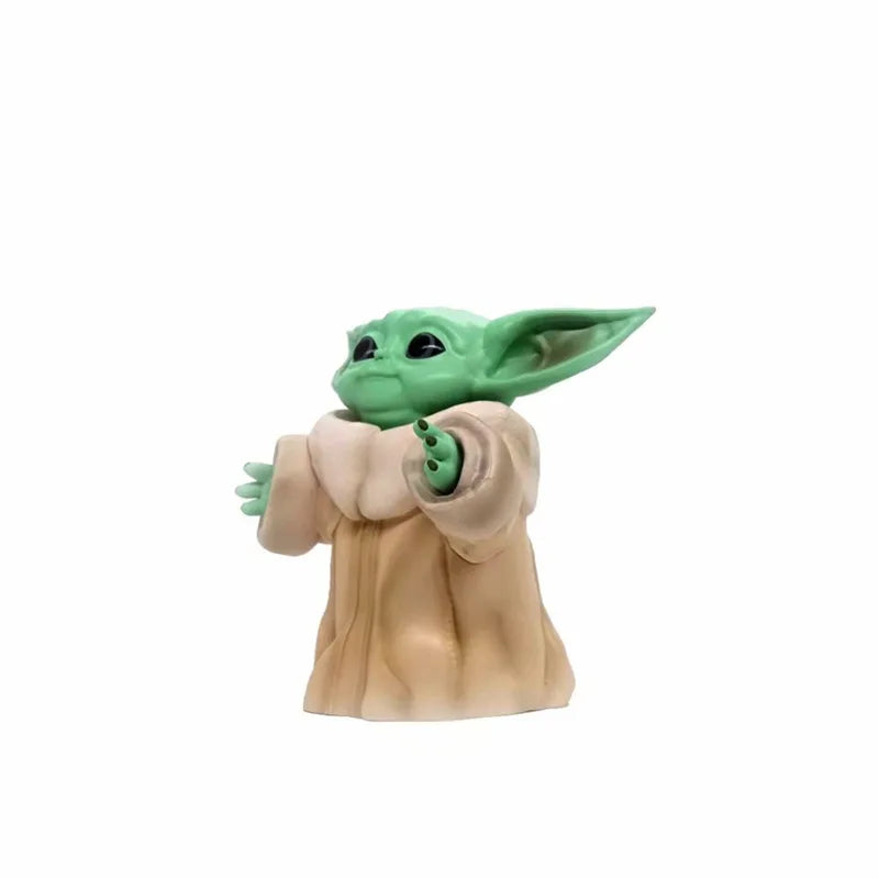 Christmas New Disney 13cm Yoda Figure Grogu Action Figure Toys Baby Yoda Star Wars Anime Plush Doll Christmas Gifts For Children