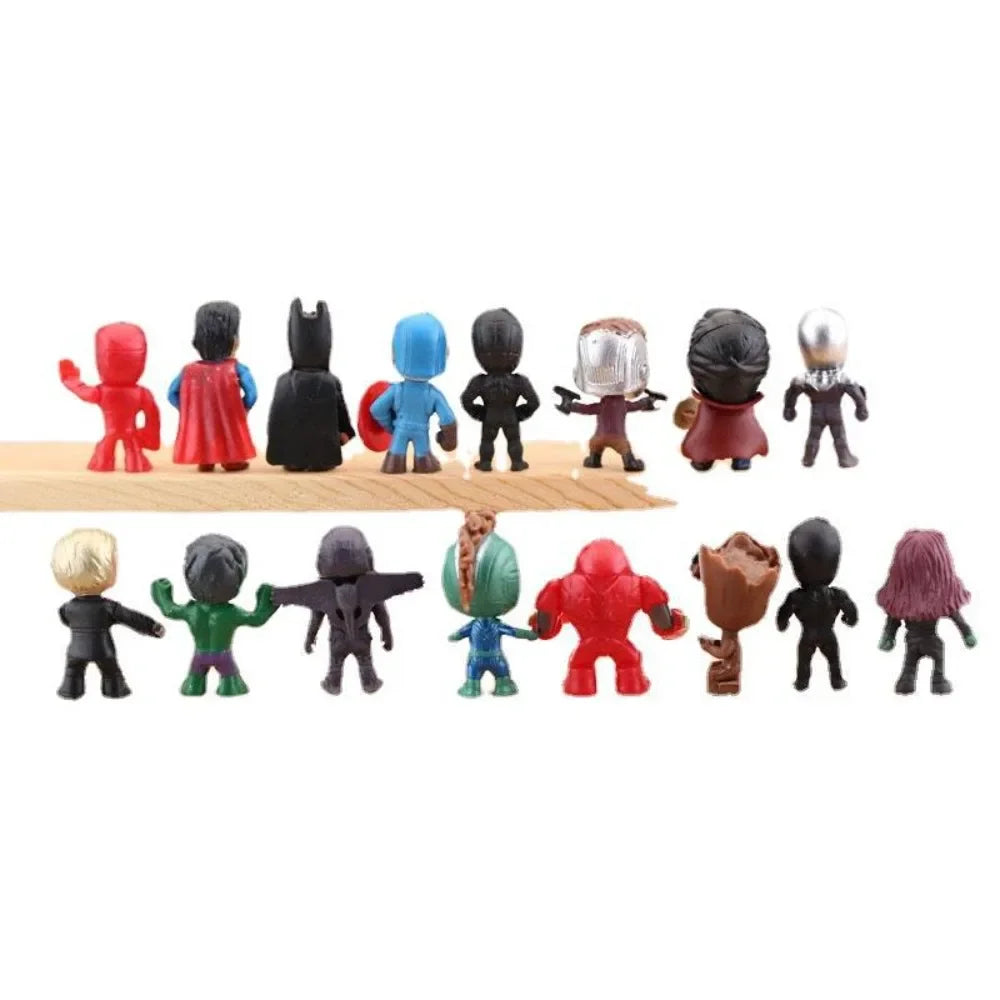 Marvel Movies Avengers Hero Superman Batman Iron Man Captain America 26 Styles Figurines Decoration Ornaments Toys Festival Gift