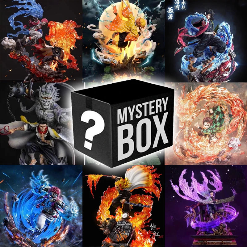 Demon Slayer Figure Mystery Box Kimetsu  Yaiba Anime Best Gift For Animer Figure Lucky Box