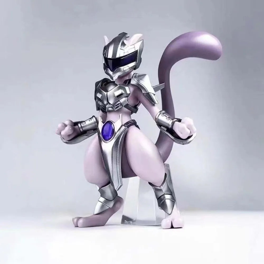 Anime Pokémon Popular Children's Toys Pocket Monsters Figurine Model Exquisite Steel Mewtwo Pet Desktop Ornament Holiday Gifts