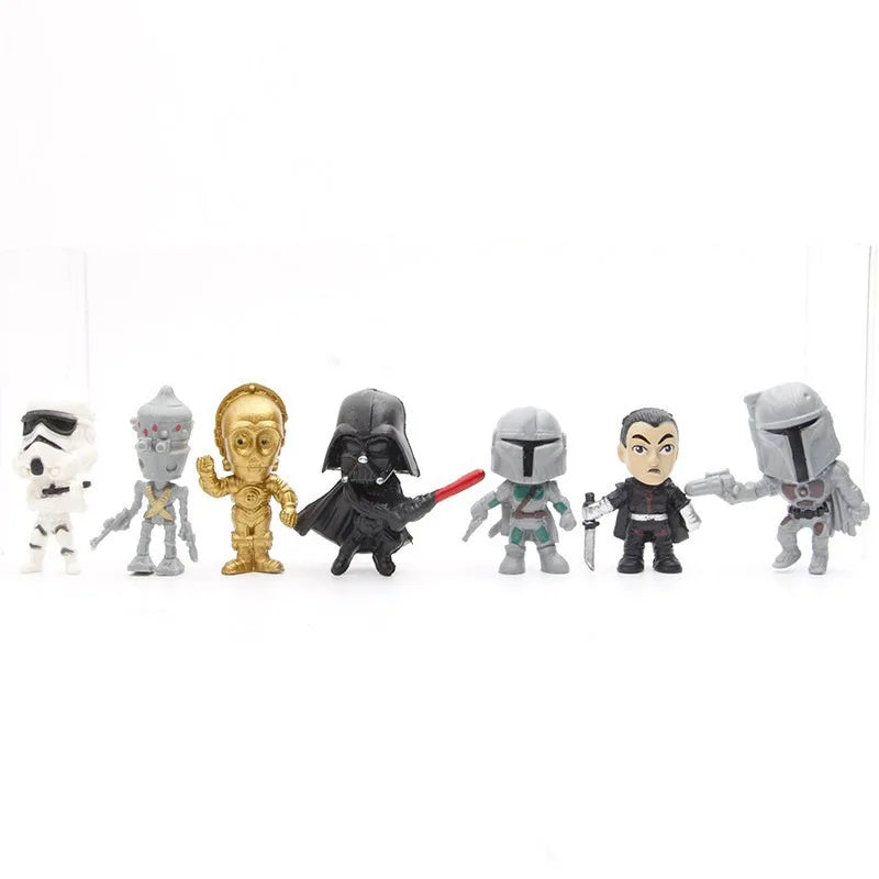 Star Wars Black and White Samurai Party Doll Toys Dashboard Decorations Room Decorations Gifts Car Decorations