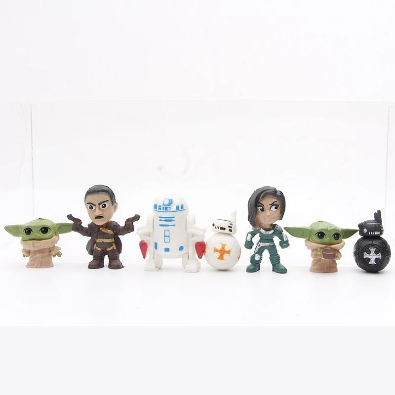 Star Wars Black and White Samurai Party Doll Toys Dashboard Decorations Room Decorations Gifts Car Decorations