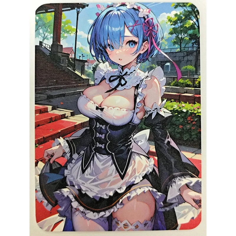 Anime Goddess Story A6 Collectible Cards Boa Hancock Rem Ram Nilou Barbara Kafka Shenhe Christmas Birthday Gifts Children's Toys