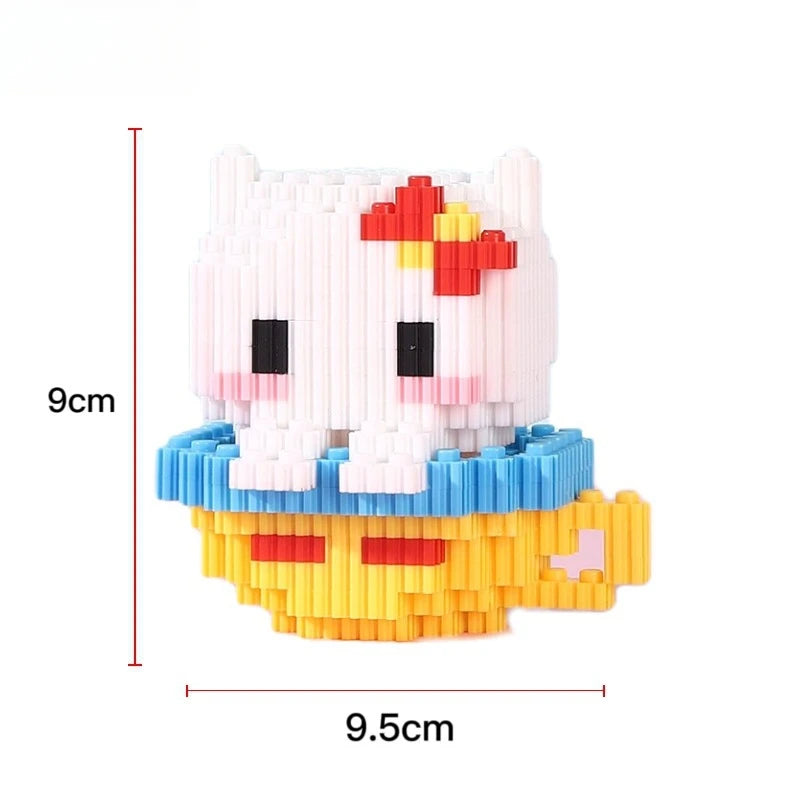 Sanrio Hello Kitty My Melody Cinnamoroll Compatible Lego Particle Assembly Puzzle Cute Cartoon Building Block Toy