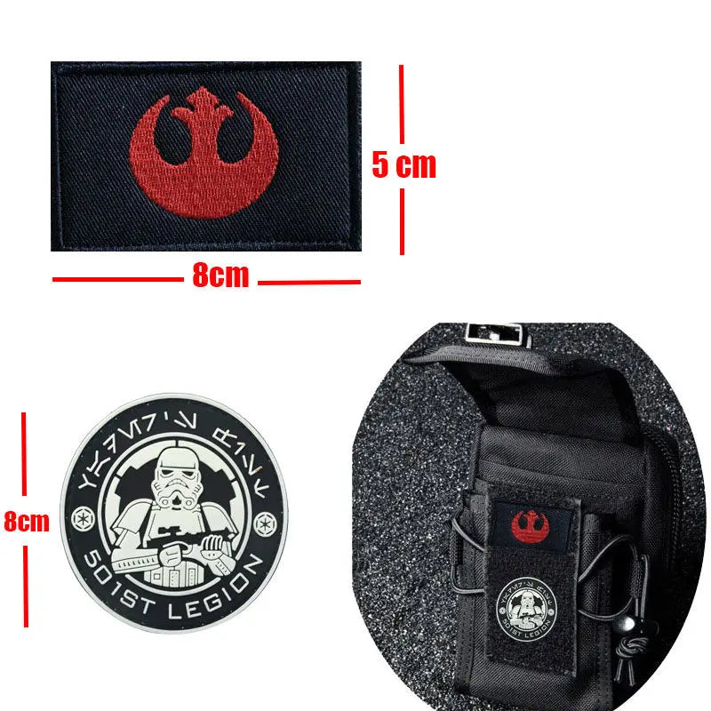 Star Wars Peripheral Armband Velcro Embroidery Medal Cartoon Personality Creative Niche Decoration Clothes Backpack Patch