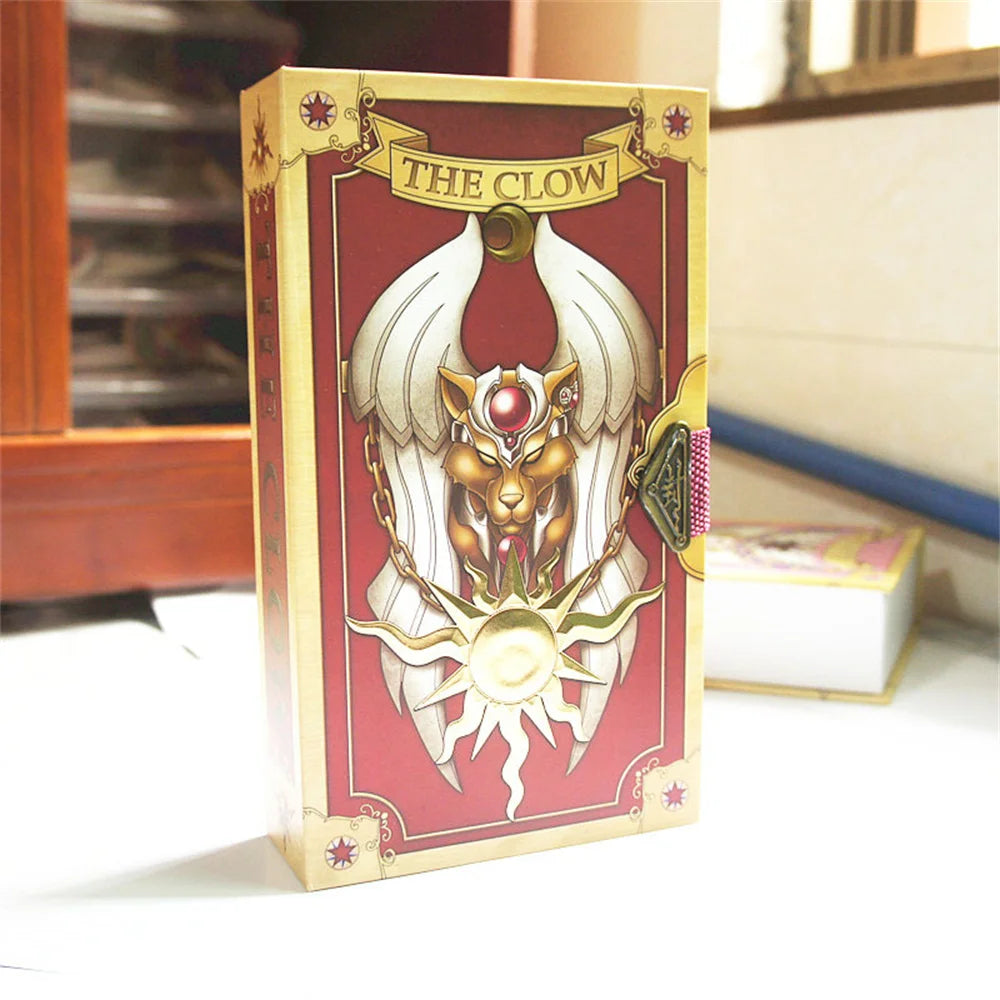 Card Captor Sakura Card Cosplay Cardcaptor Kinomoto Tarot Book With Clow Cards Magic Book 1 Set In Box Anime Prop Toys Gifts