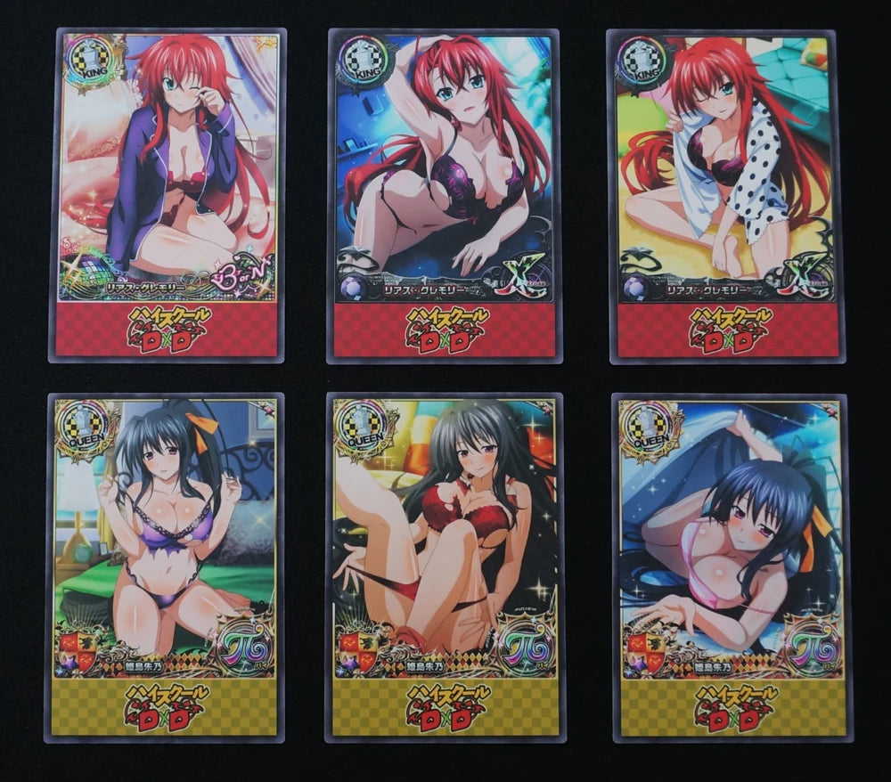 24pcs/set High School DxD Sleeping Costume Series Paper Cards Grayfia Rossweisse Asia Anime Waifu Collection Card