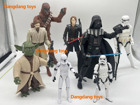 Star Wars Doll Toy Avengers Darth Vader Space War Black Warrior White Clone Trooper 19cm Action Figure Model Movable Joints