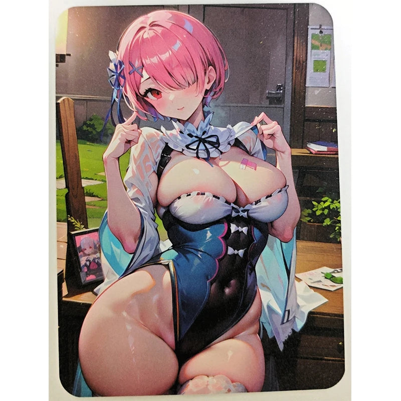 Anime Goddess Story A6 Collectible Cards Boa Hancock Rem Ram Nilou Barbara Kafka Shenhe Christmas Birthday Gifts Children's Toys