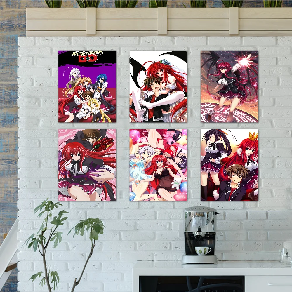 High School DxD  Poster Self-adhesive Art Poster Whitepaper Prints Posters Artwork Home Decor