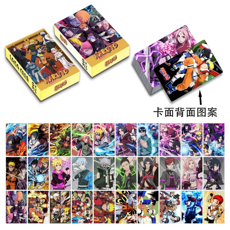 LOMO Card 30Pcs/Set Anime Sailor Moon One Piece Naruto JOJO SAO Cards Photocards Hobby Game Collection Toys For Children Gifts