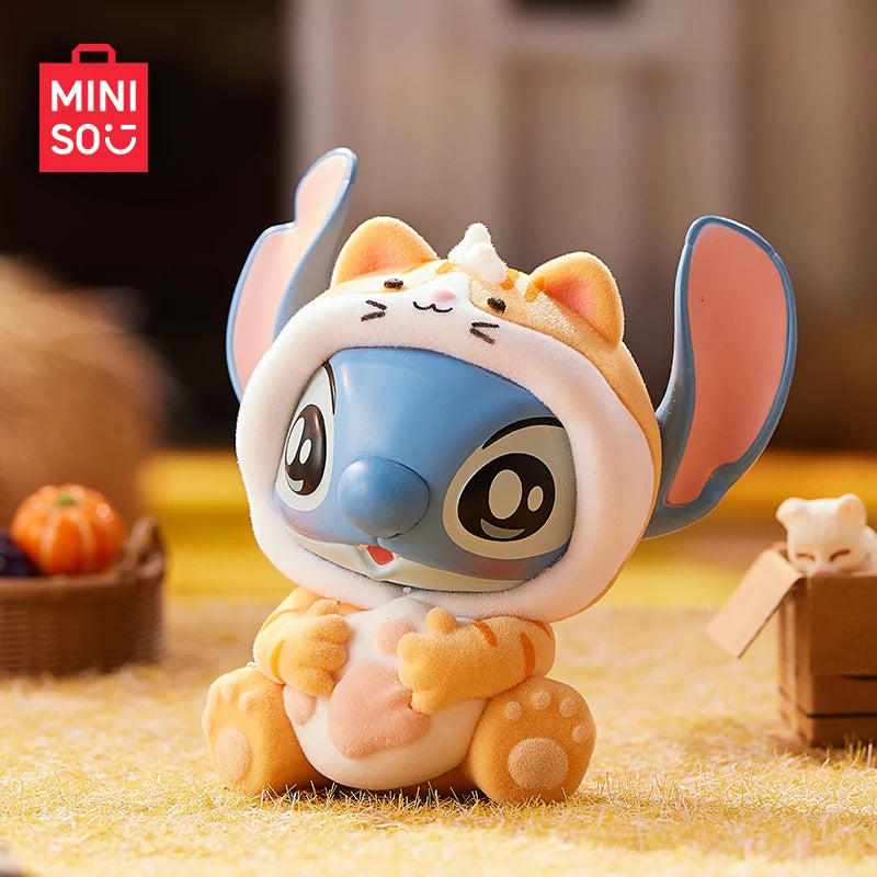 New Disney Lilo Stitch Animal Party Cute Desktop Decoration Figurine Trendy Toy Action Miniature Children Birthday Gift