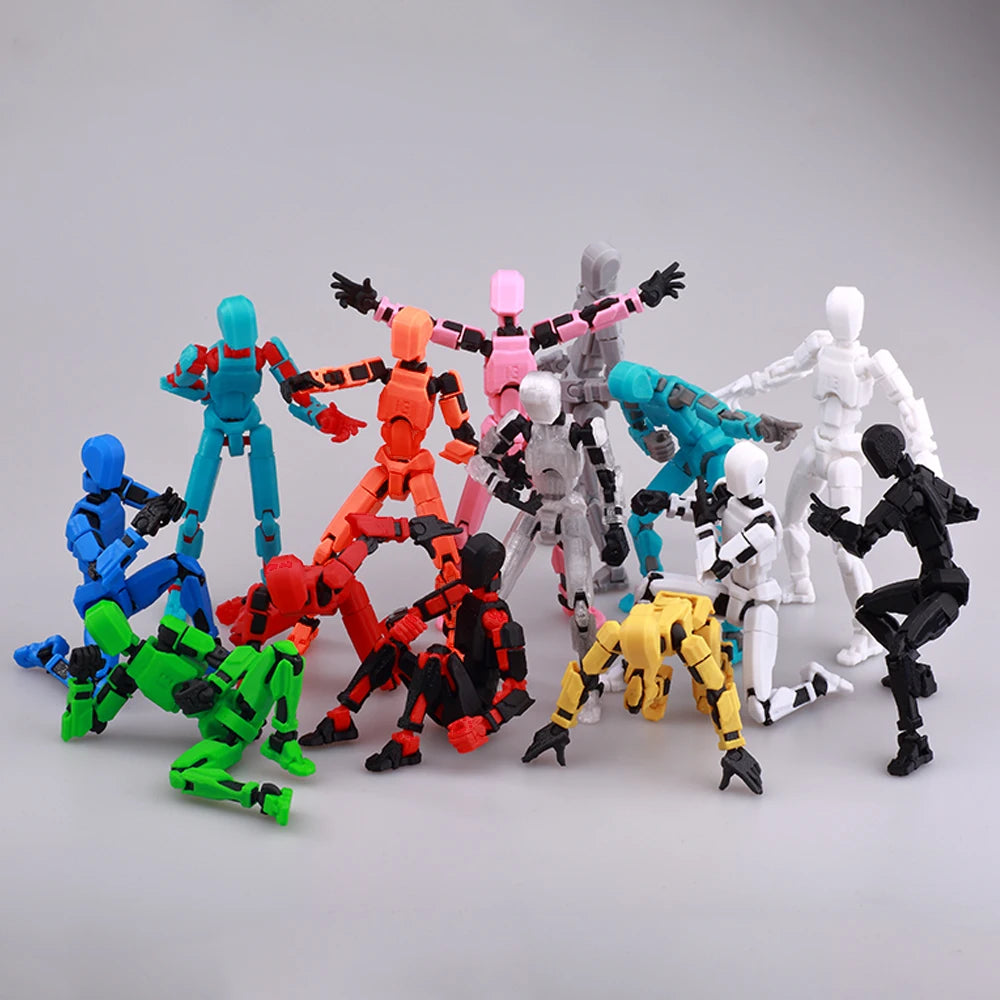 Multi-Jointed Movable Shapeshift Robot 2.0 3D Printed Mannequin Dummy 13 Action Figures Toys Kids Adults Parent-children Games