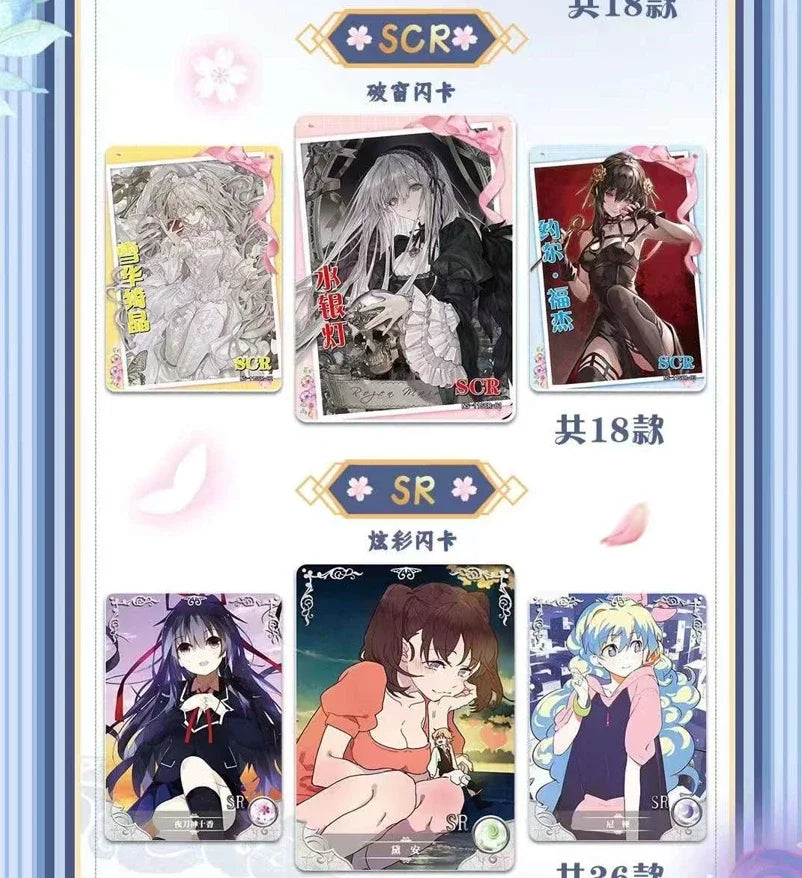 New Goddess Story Card Flowers Chapter Rare SER Card Anime Character Collection Card Children's Toy Gift