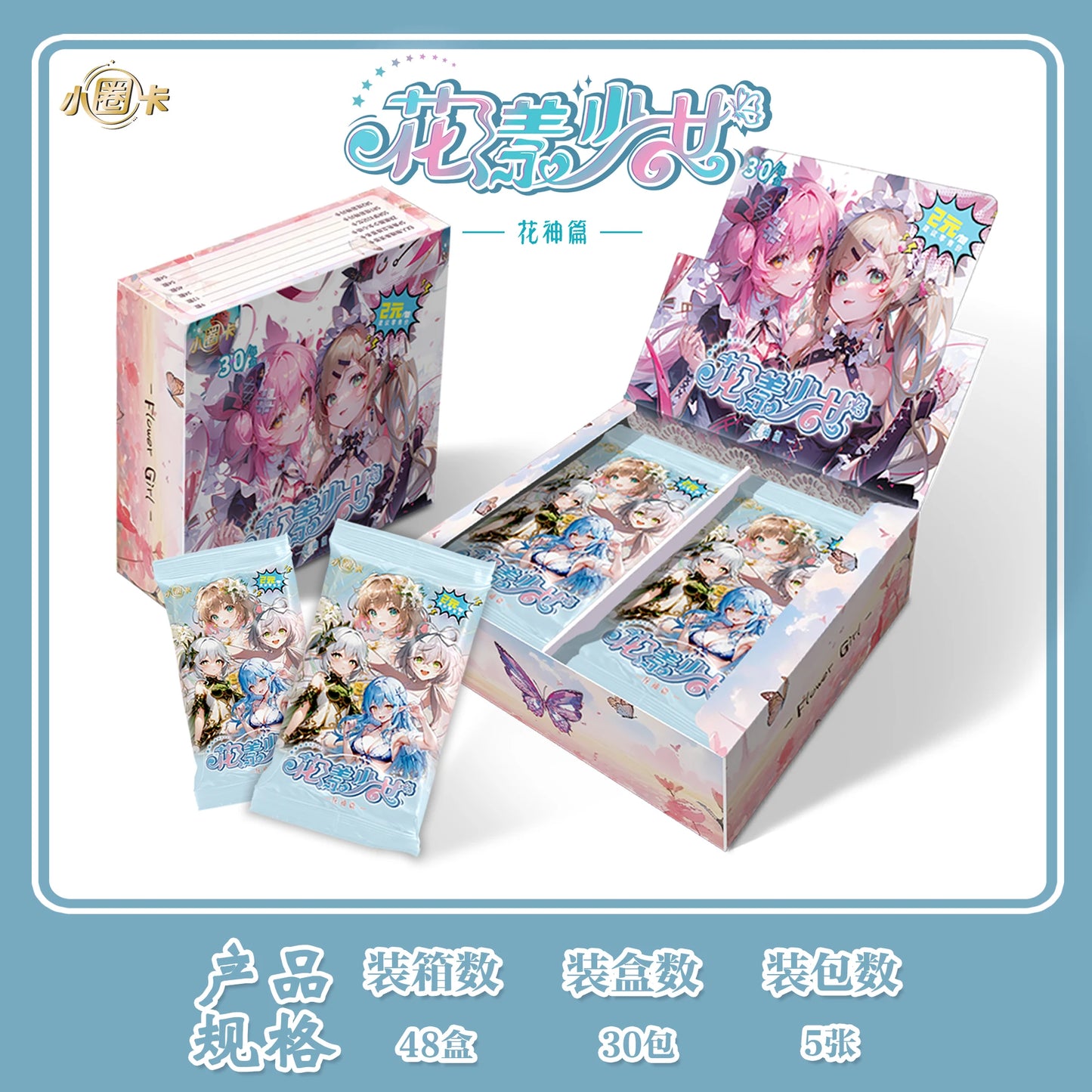 Goddess Story Card Flower Girl Flower God Chapter Cards Girl Cards Ganyu Ram Animation Collection Card Toys Gifts