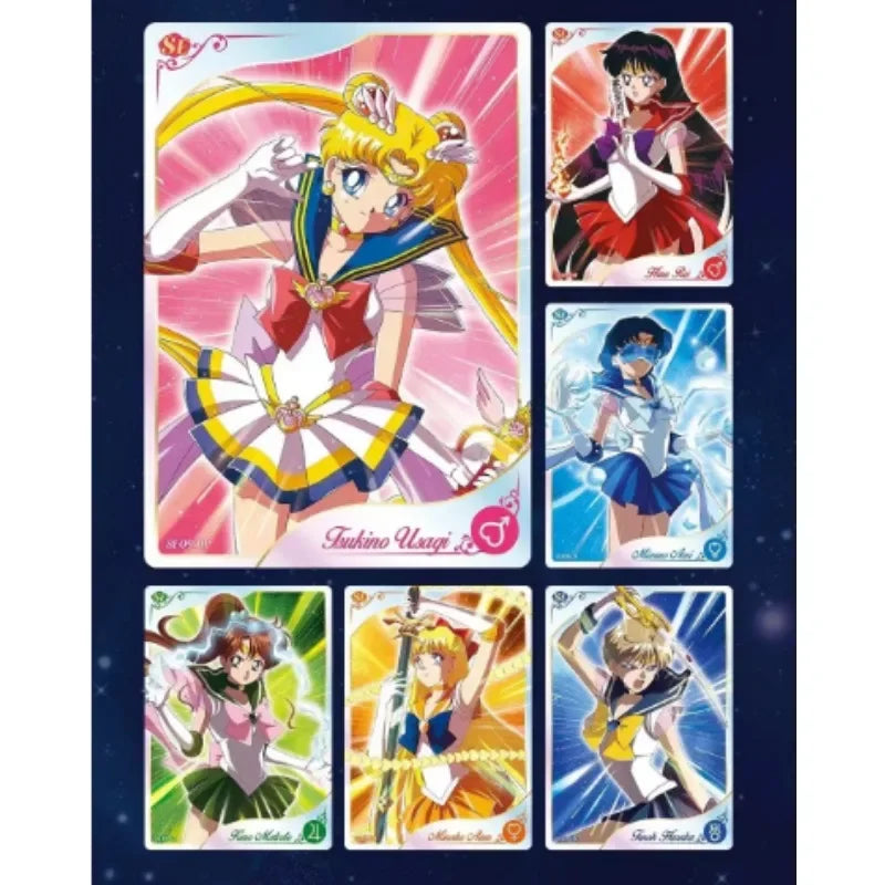 2024 New Sailor Moon Silver Crystal Cards Anime Special Edition Full Flash Edition Special PR Card Chibiusa Mizuno Ami Hino