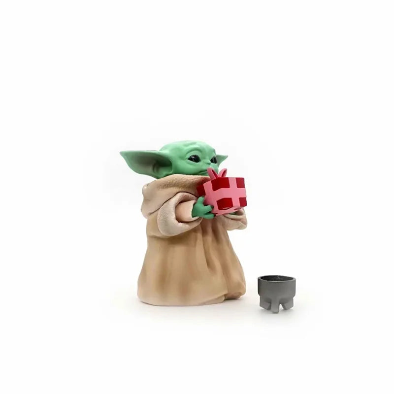 Christmas New Disney 13cm Yoda Figure Grogu Action Figure Toys Baby Yoda Star Wars Anime Plush Doll Christmas Gifts For Children