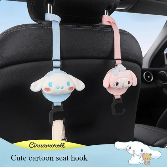 Sanrio Anime Figure My Melody Cinnamoroll Car Hook Seat Back Hook Hidden Hook Automotive Interior Cute Universal Convenient New